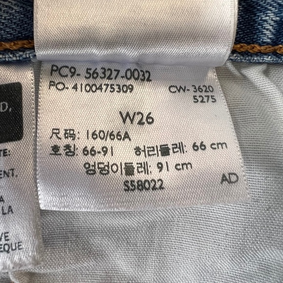 Levi’s 501 Button Cotton Cut-Off Denim Shorts Sz 26 - Picture 12 of 12